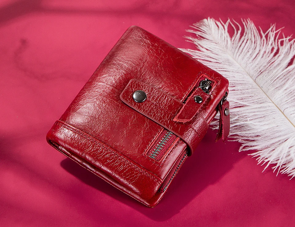 2023 New Design Genuine Leather Men Wallet Coin Purse Small Card Holder PORTFOLIO Male Wallet Pocket Coffee Money Bag