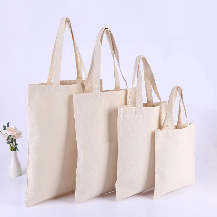 Wholesale Cheap Price Blank Recycle Cotton Canvas Bag Qrocery Shopping Tote Bag With Customized Logo