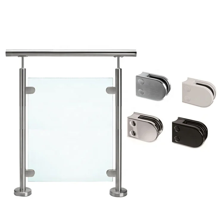 Exquisite Workmanship  Stainless Steel Shower Glass Clip Glass Clamps Glass Holder