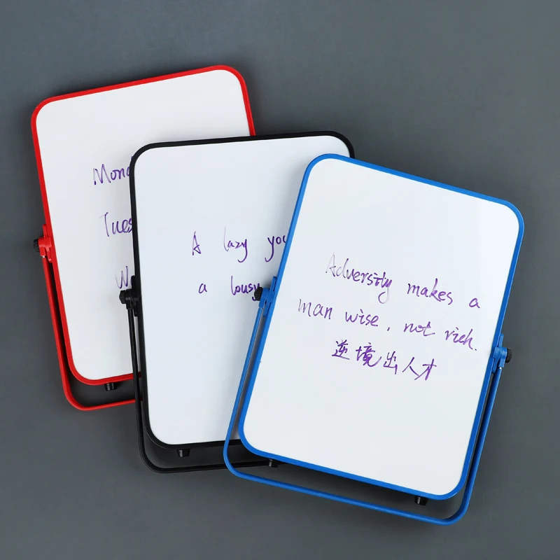 Patented No Ghost Coating Creative Foldable Desktop Easel Board Magnetic Dry Erase Whiteboard With Stand