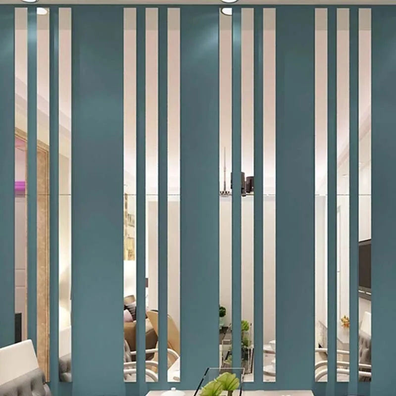 Self-adhesive Mosaic Mirror Wall Stickers Home heat resistant wallpaper for kitchen high lights wall sticker