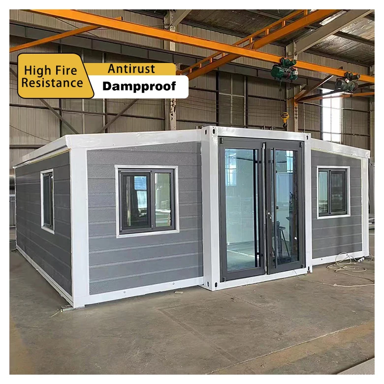 Best Steel Structure Expandable Containers House 20 Ft 40 Ft 3 Bedrooms Luxury Collapsible Expanding Container Home