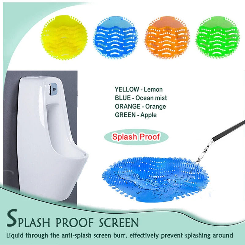 SiYJ18 Custom Printed Wave Urinal Screens deodorizer NEW Anti Splash Fragrance Mats For Toilet customization Logo Urinal Screen