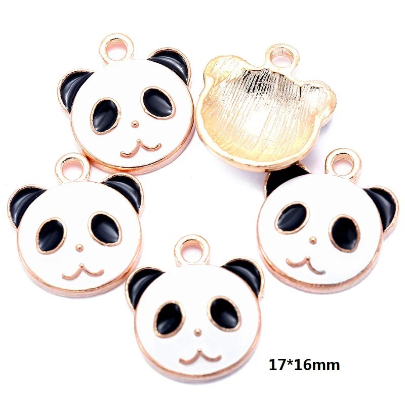 45 Styles Alloy Enamel Charm Cartoon Chinese Panda Bamboo Pendant Earrings Necklace DIY Designer Jewelry Accessories W222