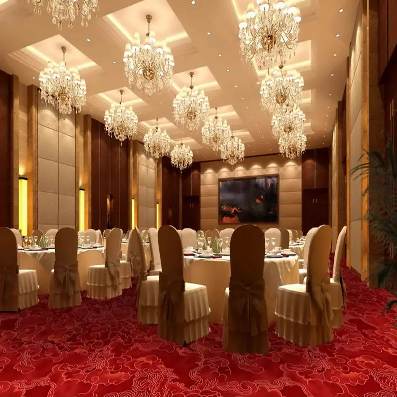 Banquet Hall Axminster Carpet For Hotel Living Room Wool Carpet Custom Carpet