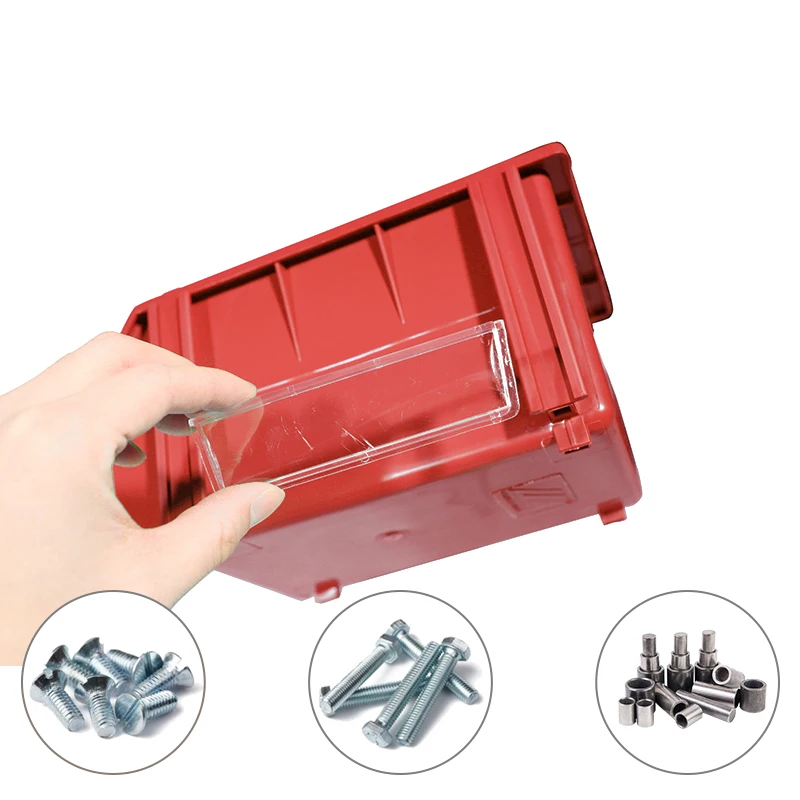 Customized Industrial Combination Type Forplastic Storage Bin Small Parts Pick Bin Front Opening Stackable Storage Bin