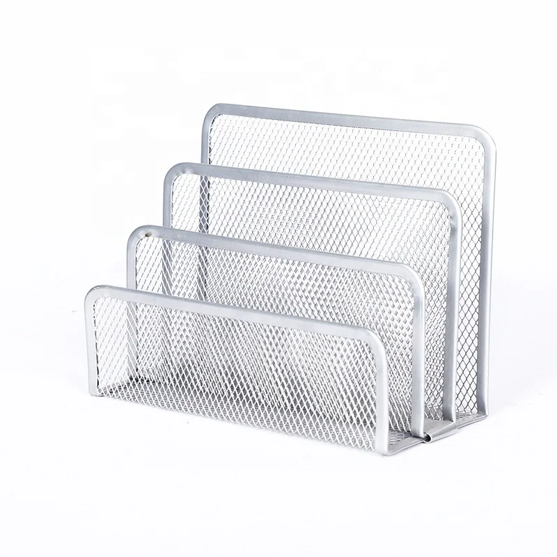 YUYANG Black Mesh Letter Mail Business Document Tray Desk Office File Holder Organizer