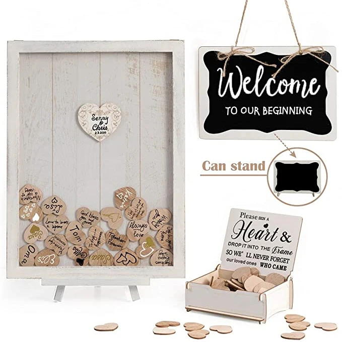 Alternative Rustic Wedding Decorations Wedding Signs Rustic Wedding Guest Book for Reception