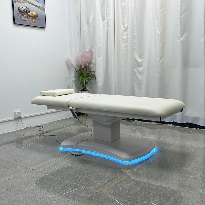 Wholesale Electric Beauty Spa 2/3 Electric Motor Adjustable Massage Table Lash Bed Pedicure Tattoo Beauty Chair