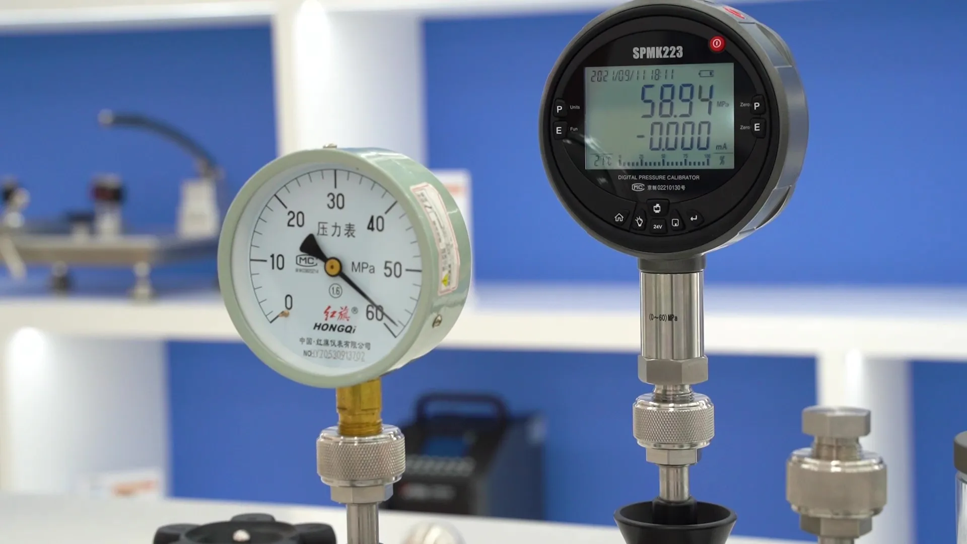 SPMK Hydraulic pressure calibration comparator
