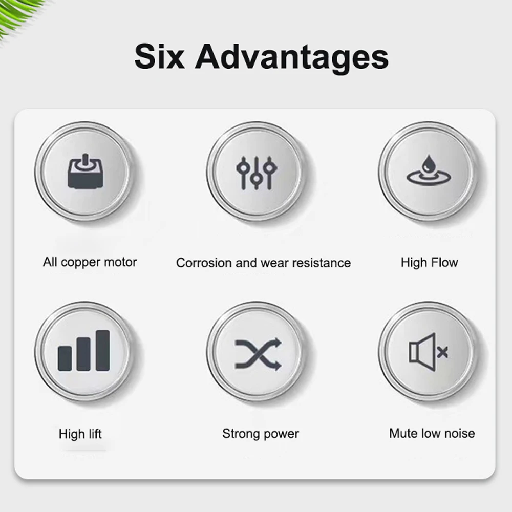 Horizontal constant pressure vfd control 2L pressure tank head 65m SS304 single stage Booster water pump