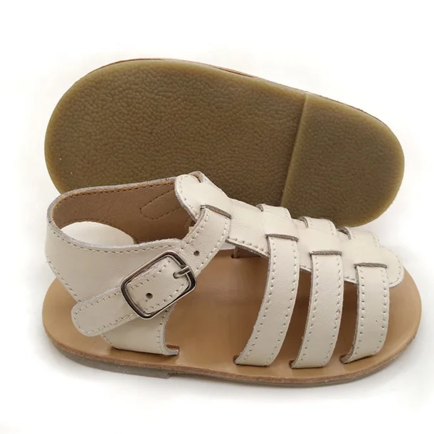 
fashion summer rubber sole boys toddler leather sandals 