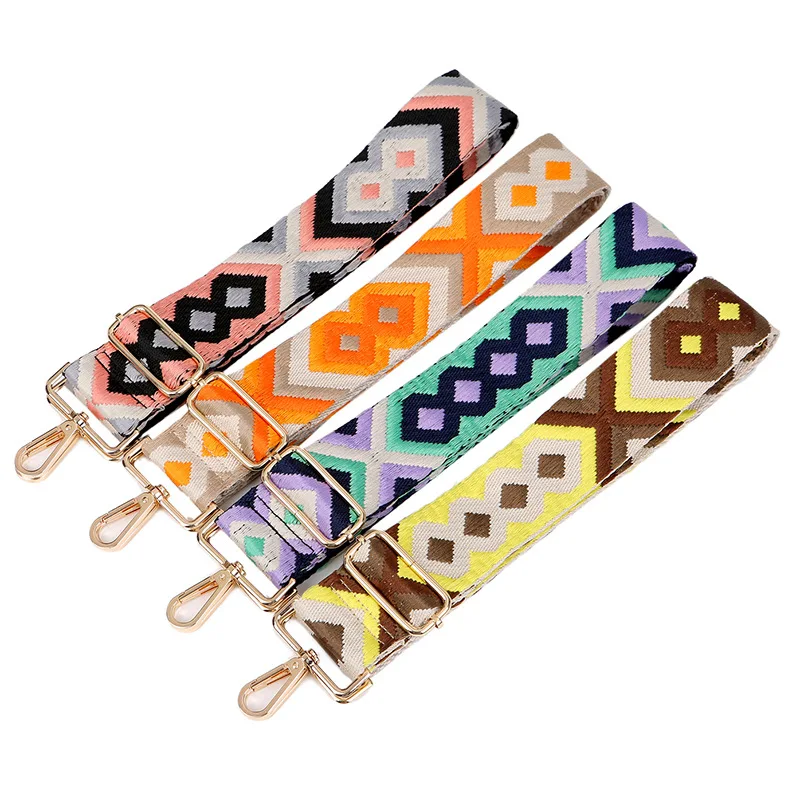 5cm Replacement Handbag Adjustable Fashion Purse Strap Accessories For Shoulder Custom Colored Embroidered Women Bags Straps