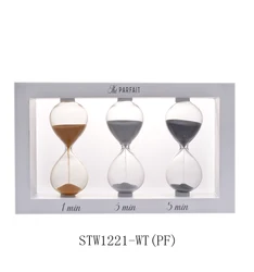 Factory directly sale Best selling 1 3 5 mins 3 in 1 wood sand timer tea timer for office home decoration