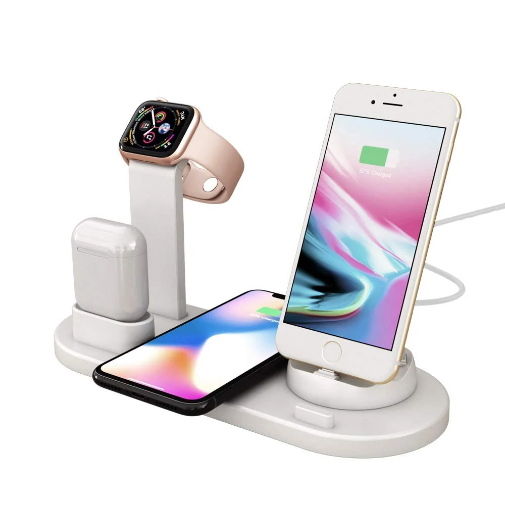 New Arrival 2021 Custom Wireless Charger 6 in 1 Magnetic Phone Charger 10w Qi Fast Stand for Iphone