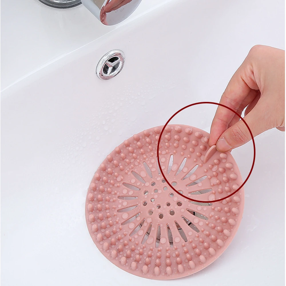 Sink Sewer Filter Shower Drain Strainers Bathtub Stopper Silicone Sink Plug Cover Hair Catchers Bathroom Universal Hair Filter