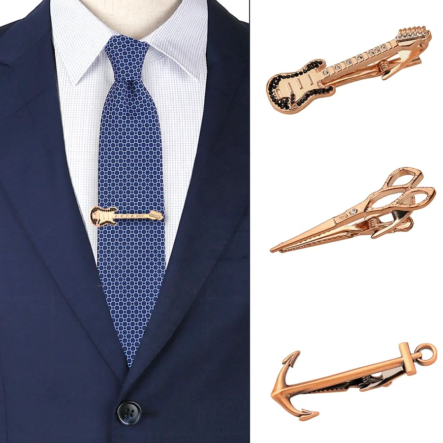 Зажим для галстука из нержавеющей стали мужской деловой Профессиональный зажим воротника Серебряный Простой