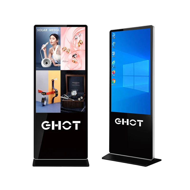 32 - 65 Inch Retail Display Floor Stand Monitor Vertical Machine Indoor Advertising Screen Digital Signage Advertising Machine