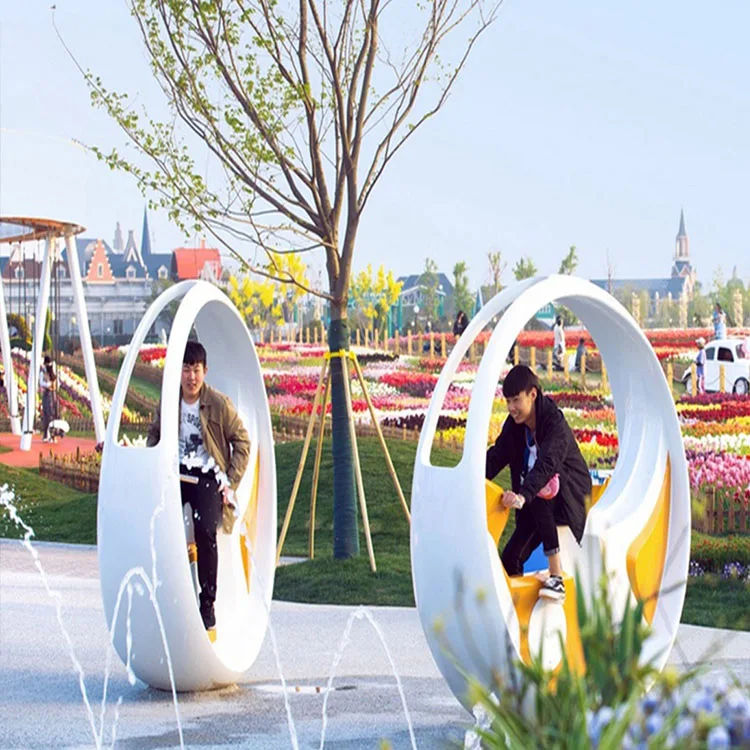 Coin Operated Games Factlity Spray Park Dynamic Pedal Interactive Power Generation Bicycle Fountain Bike