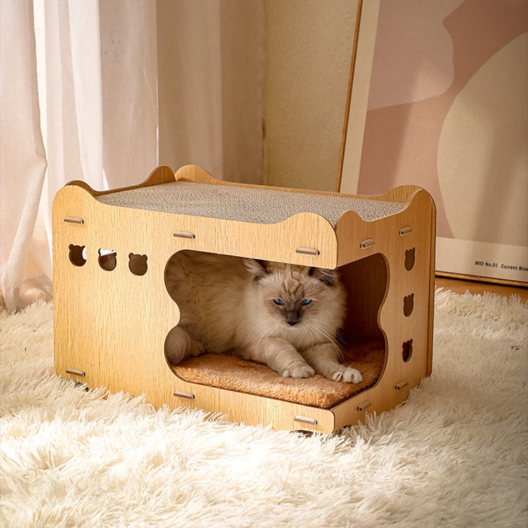 Wholesale Large Cat Scratching Pad Corrugated Cardboard Cat Scratching House
