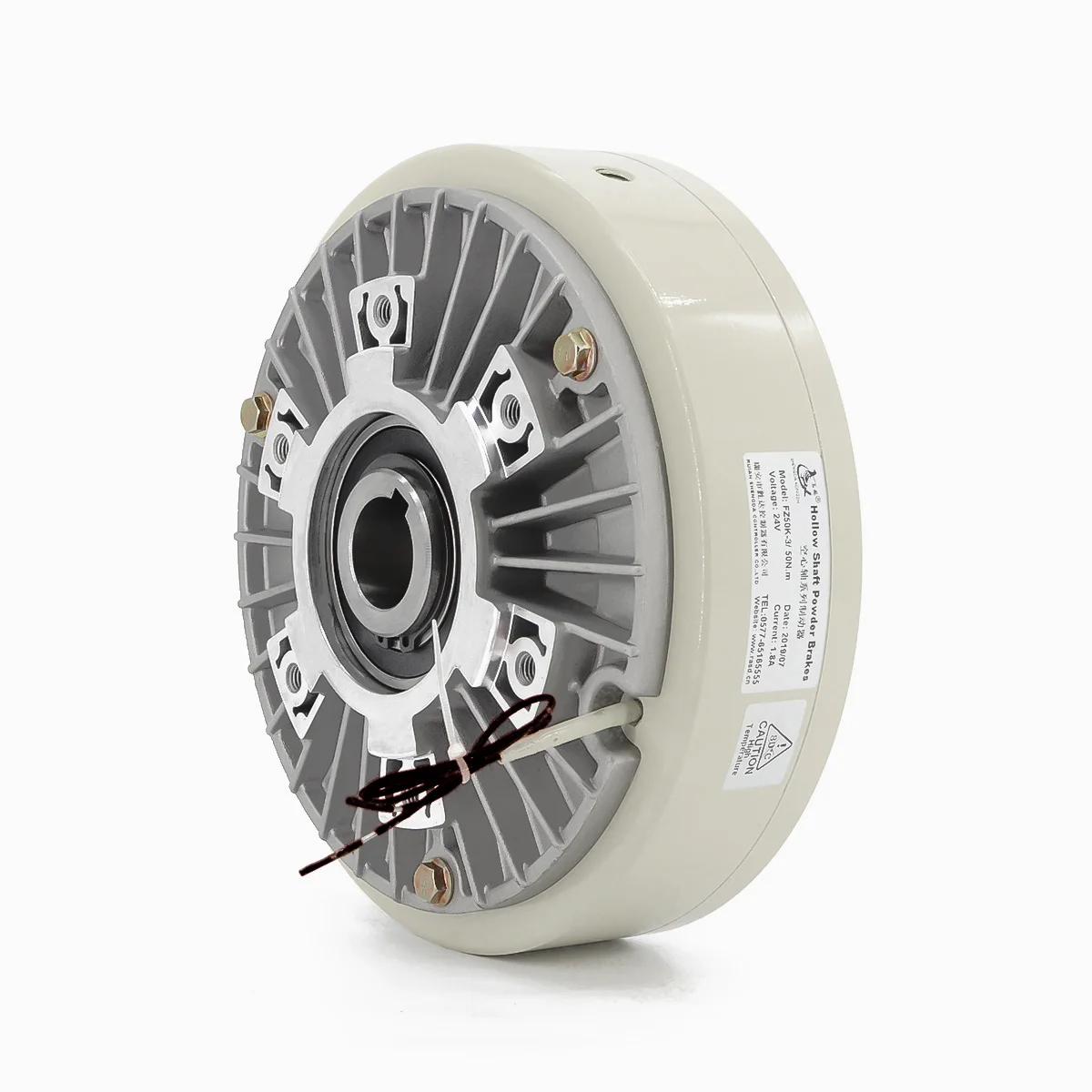 SHENGDA FZ100K-3Y Factory Supply hollow shaft Magnetic Powder Brakes for printing machinery