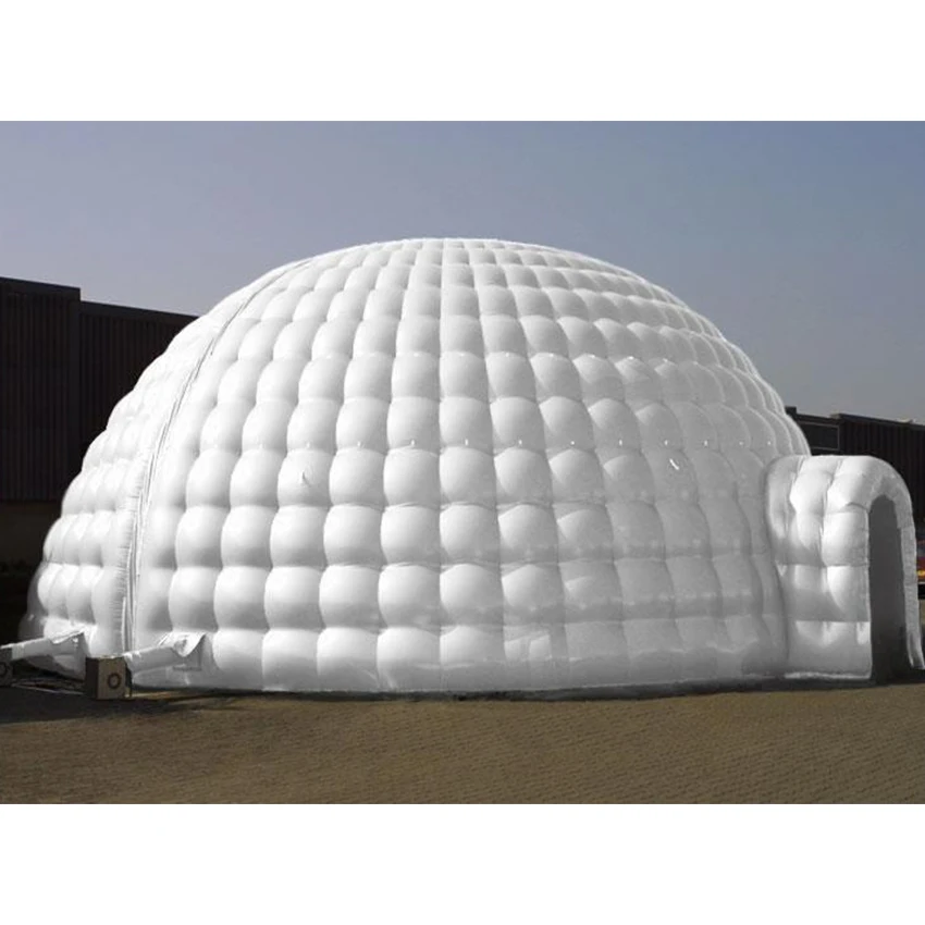 Attractive 10 m Giant Igloo Dome Inflatable Tent With Blower Outdoor Party