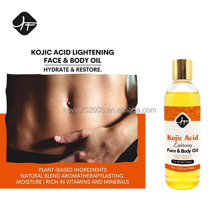 2023 Luxury Private Label Hi-Q(high quality) Lightening Skin Dark Spot Removal  Lightening Face&Body OIL Kojic Acid Oil