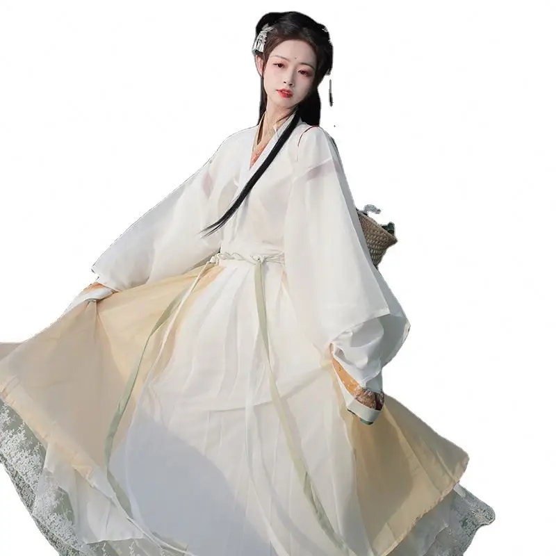 Top + Neckline + Skirt Chinese Traditional Costume For Summer & Autumn Style