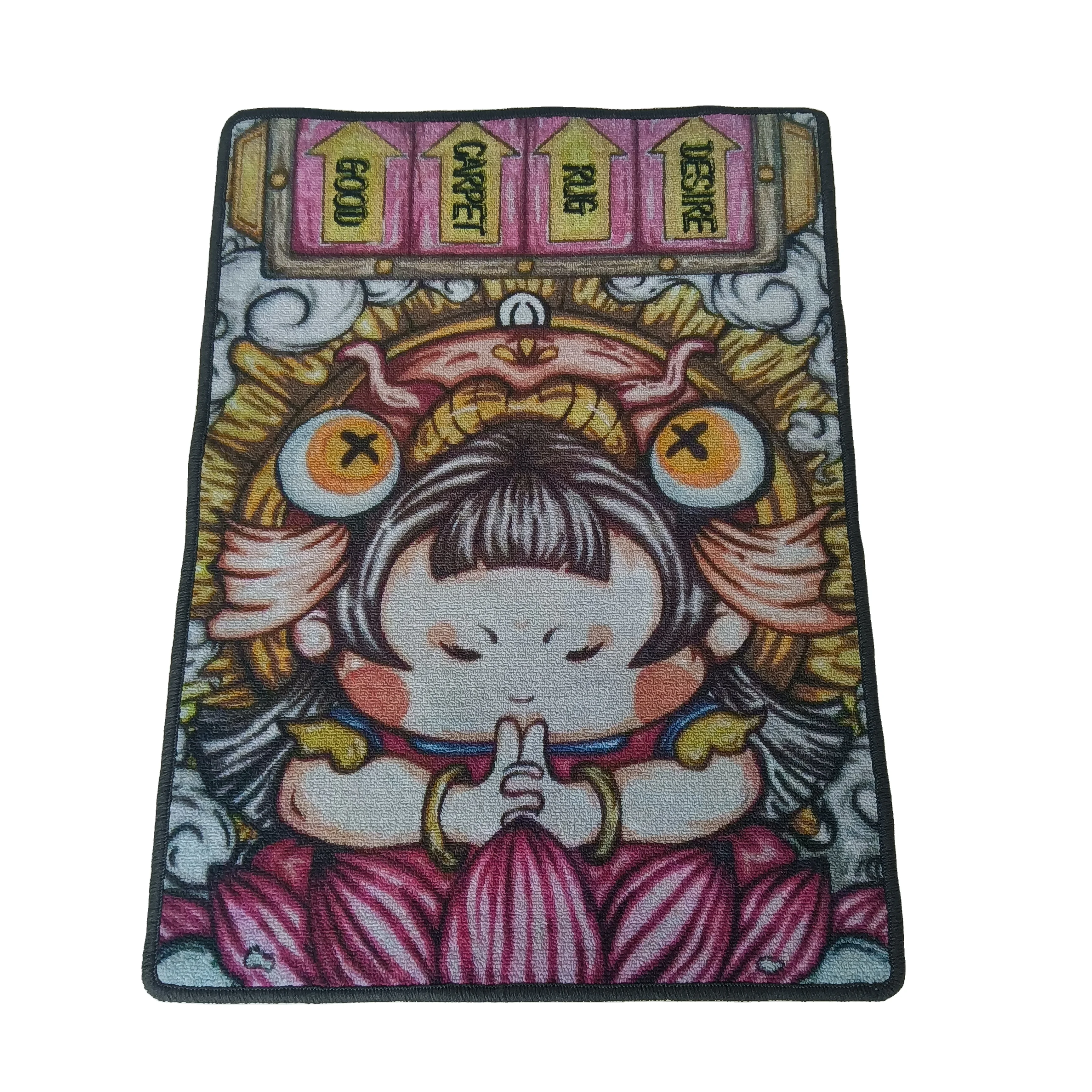 
printed door mat for living room cartoon tufted rug carpet for bed room 