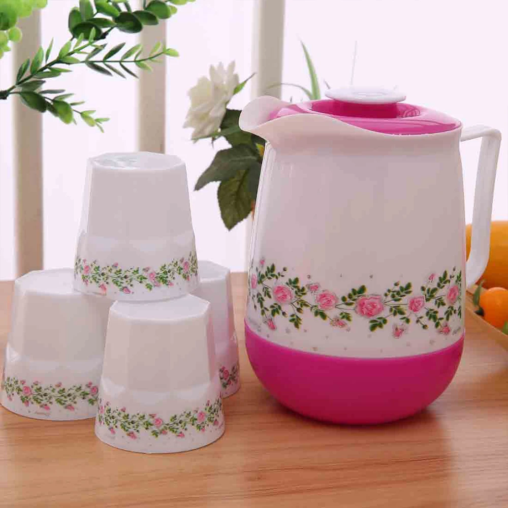 Drinkware food grade 1.2L plastic water jug with custom printed logo,water pots and kettle