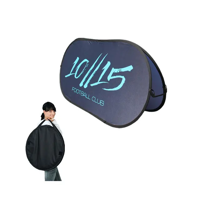 Высокое качество, предназначенная для улицы складной всплывающие рамка дисплея двухсторонняя печать на заказ горизонтальный всплывающий баннер рамки