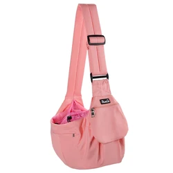 Pet Supplies Adjustable Padded Bottom Dog Sling Carrier Portable Outdoor Travel Sling Bags Comfot Single Sling Bag For Dog Cat