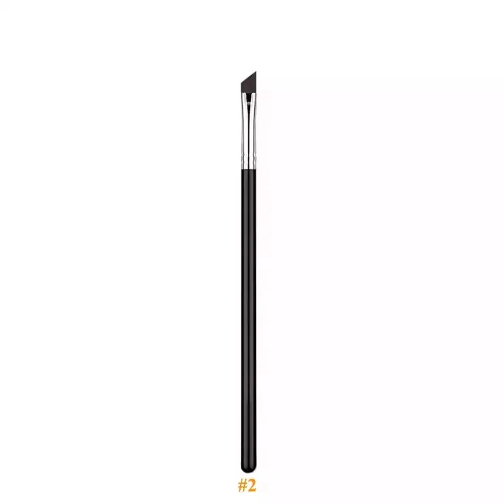 URKUNET-Popular high quality cangzhou vegan angled square flat fine thin eyes liner brow tresluces brush make up gift sets