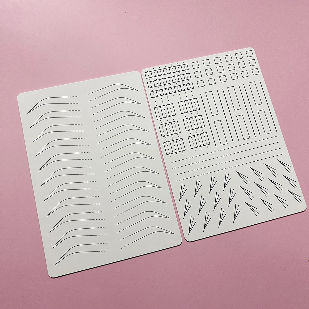 OEM Hot Sale Microblading Supplies Silicone Eyebrows Practice Skin PMU Practice Sheet for Permanent Makeup Course