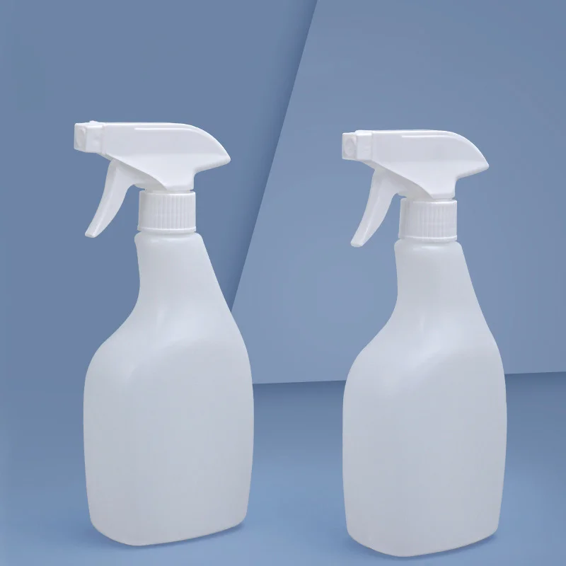 Plastic PET Clear Bottle With Heavy Trigger Sprayer 500 ml plastic container trigger spray cleaning supply spray bottle