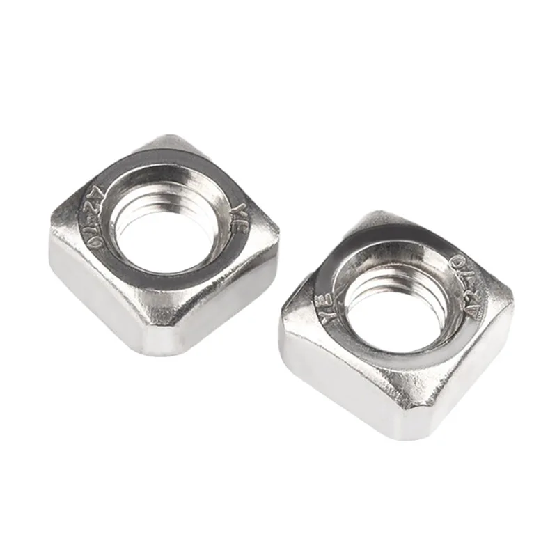 Stainless steel square nuts 304/316 standard number DIN557 made in China