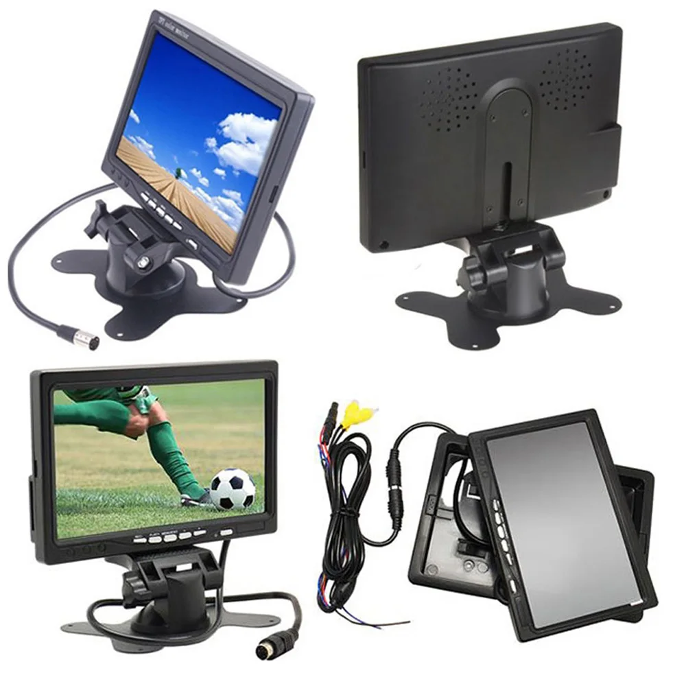 Универсальный 7-дюймовый дисплей цифровой монитор для грузовика TFT LCD 24 Вольт двумя способами