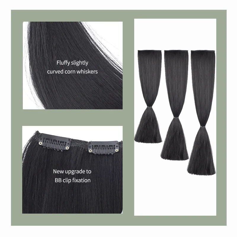 Hot Selling Ancient Wigs Do Not Tie The Knot Upgrade Version Of Corn Beard Hair Piece Hair Row Cos Style Ancient Style
