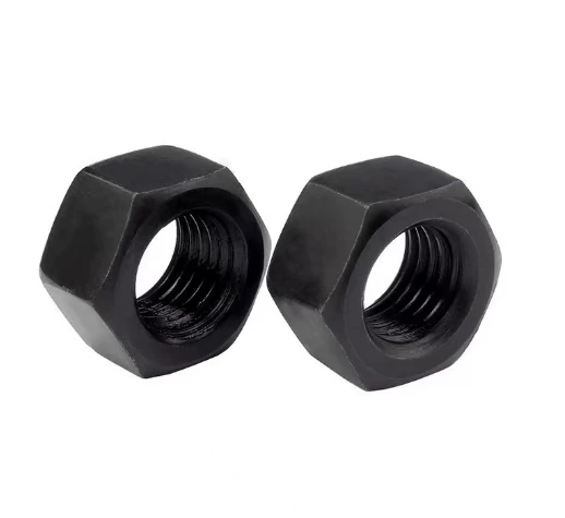 High Strength Class 8 Black Hex Lug Nuts 10mm to 12mm for Extreme Environments