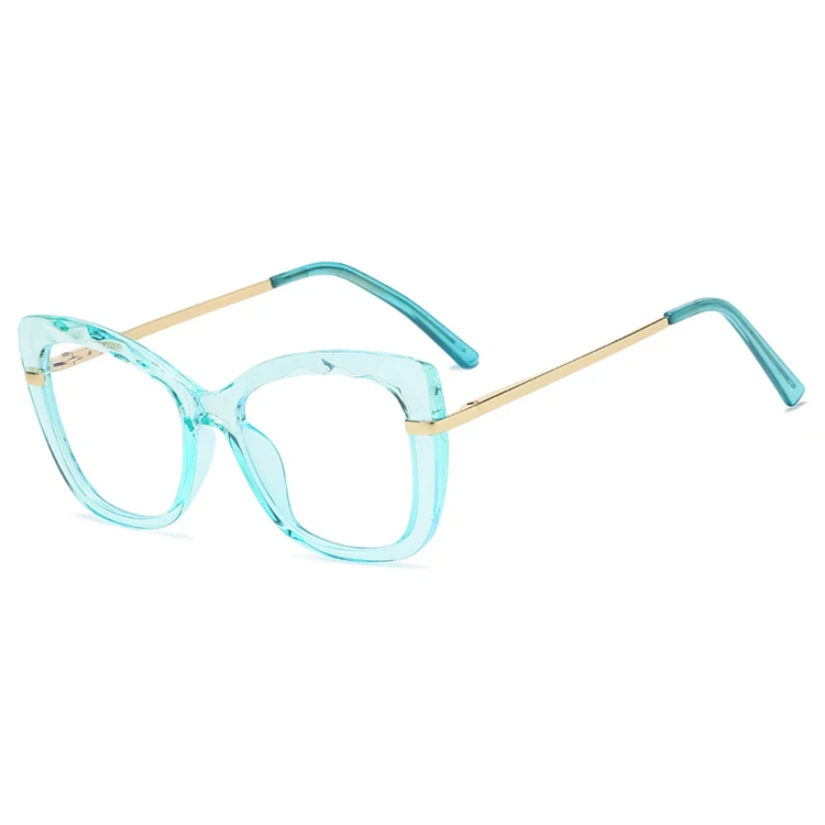 2022 New clear cat eye l anti-blue light glasses mobile phone computer blocking blue light radiation eyeglasses for women