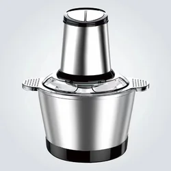 Wholesale 3L Stainless Steel Food Chopper Meat Grinder Household Mincer Mixer Grinder Meat