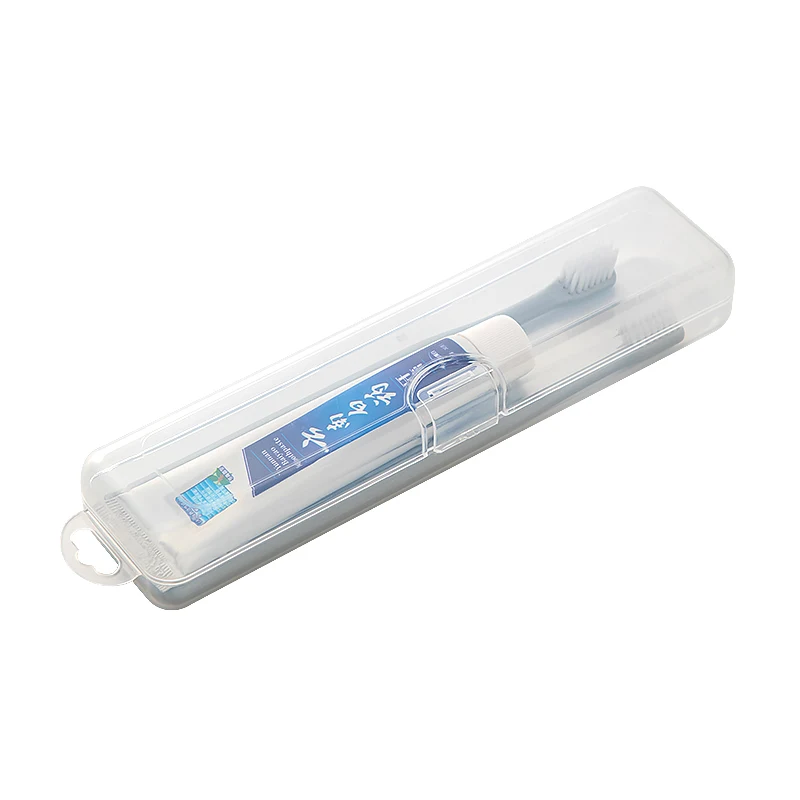 Оптовая продажа из Китая, прозрачная пластиковая зубная щетка, коробка для хранения зубной пасты, дорожная уличная домашняя портативная коробка для мелких предметов