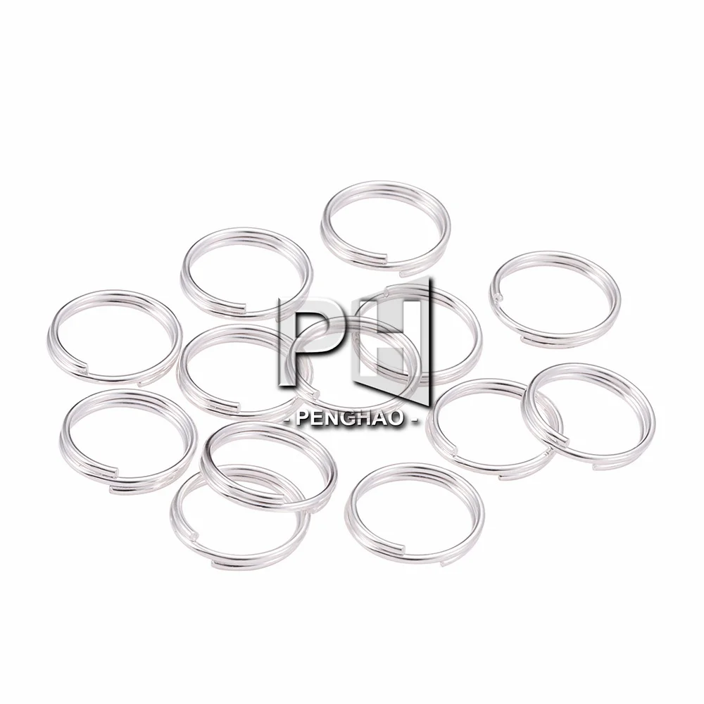 6 8 10 12 mm Open Jump Rings Double Loops Split Rings Connectors for Diy Jewelry Making Finding Accessories Wholesale