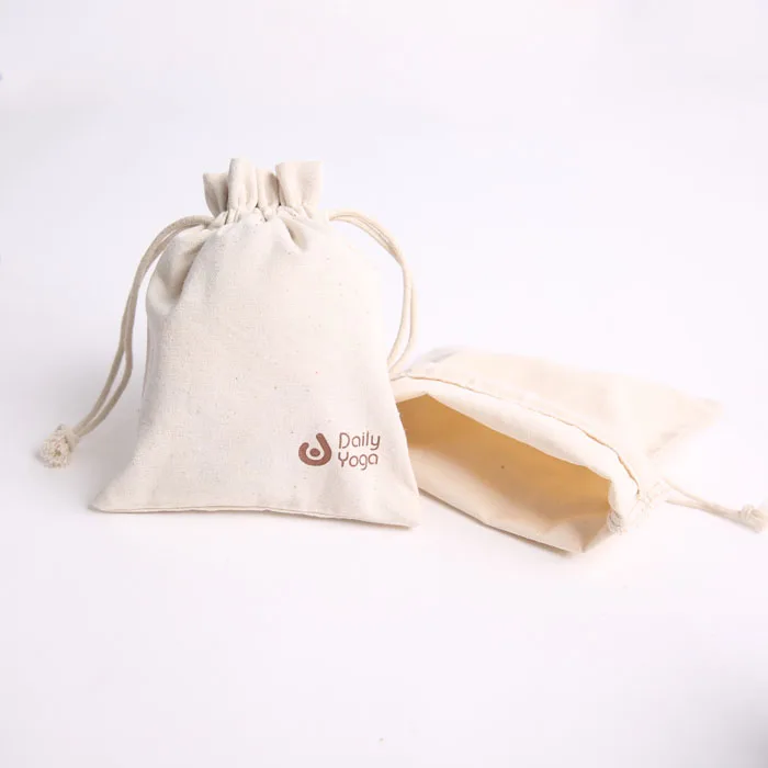 
Wholesale custom personalised cotton canvas golf ball pouch golf ball storage bag 