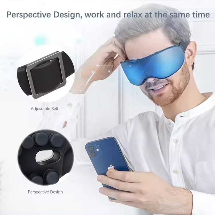 Portable Smart Eye Care Massage Equipment 3D Vibration Visual Window Relieve Eye Pain Migraines Instrument Electric Eye Massager