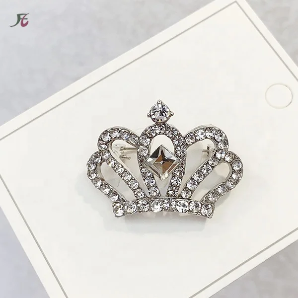 Clear Rhinestone Crystal Flower Crown Brooches Pins Jewelry Sets DIY Wedding Bouquet Broaches Kit in Silver with paper boxes