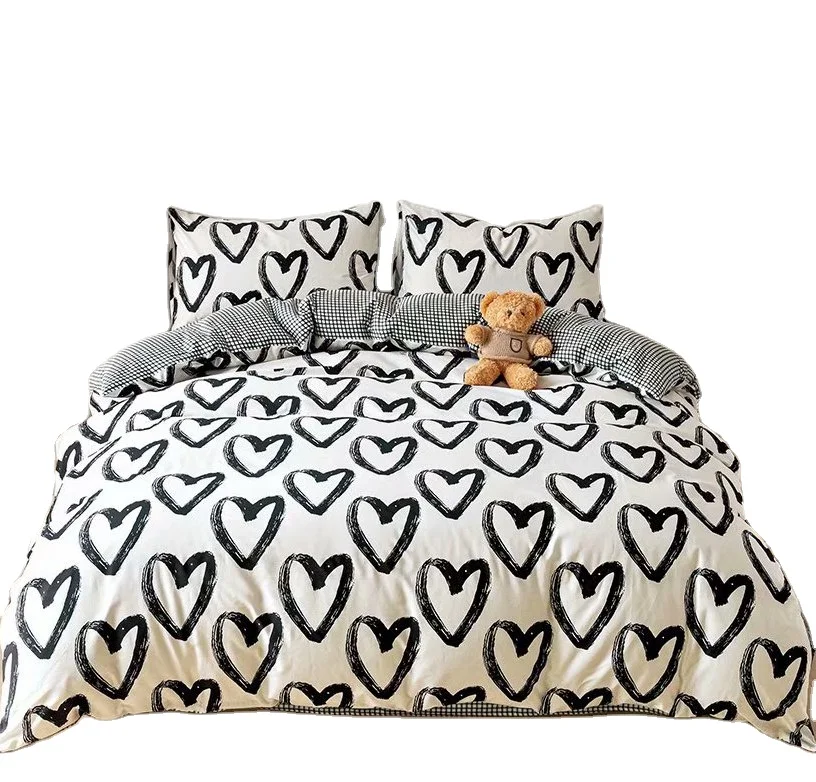 Excellent Quality Home Textile Bed Sheet  Bedsheet Bedding Set 100% Cotton Comforter Sets Bedding