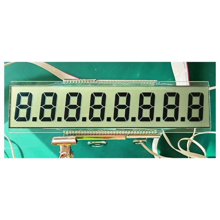 2 Lines Row 6 Digits Panel Board 12 Digit 7 Segment Fuel Dispenser TN HTN LCD Display Module Custom LCD Display For Gas Meter
