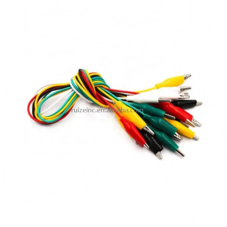 10 шт 50 см двухсторонняя зажимы типа «крокодил» тестовая линейка крокодил хомут для кабеля разъем провода тестирование новый бренд