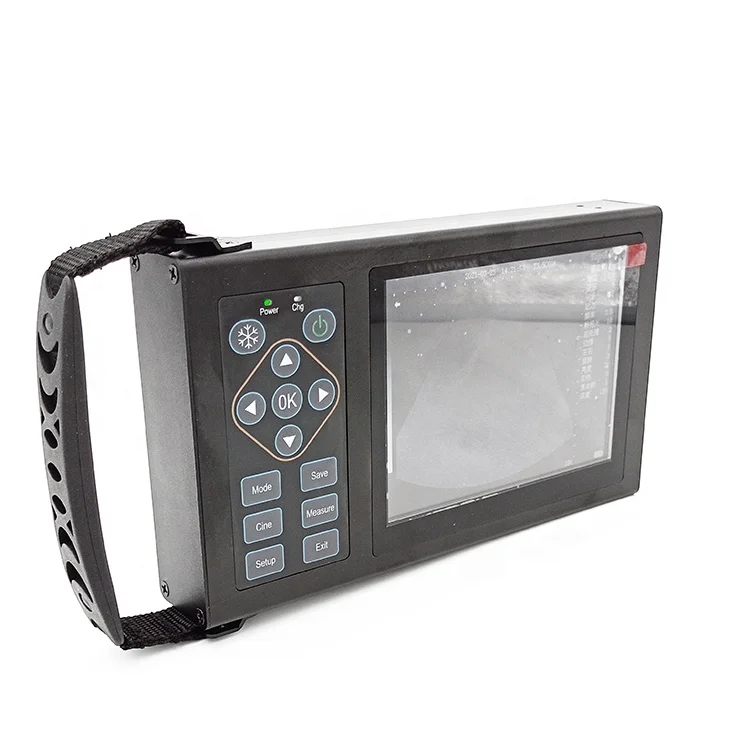 5.6 Inch LED Monitor Color Screen Probe Preheating Animal Pregnancy Vet Test Handheld Veterinary Ultrasound Machine